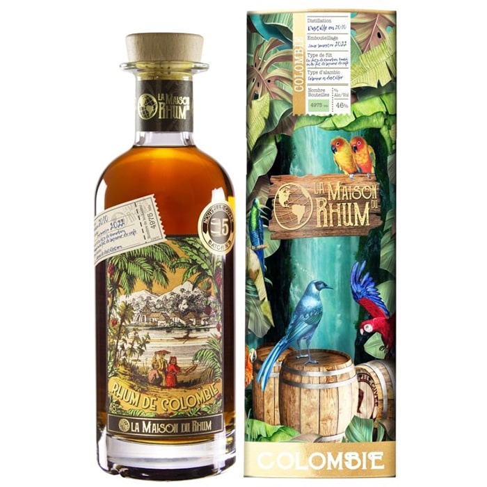 La Maison du Rhum Batch No.5 Colombie 2010 0,7l 46% + dárková tuba