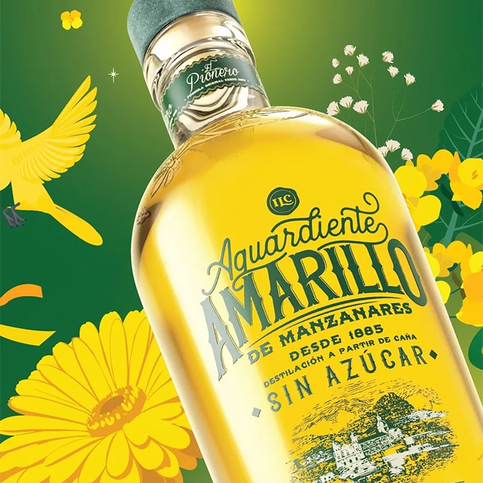 Aguardiente Amarillo de Manzanares 0,7l 24%