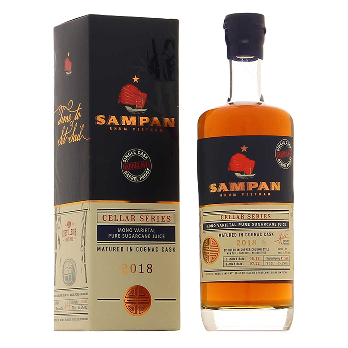Sampan Cellar Series Cask Strength Barrel 2018 0,7l 55,5% + dárková krabička