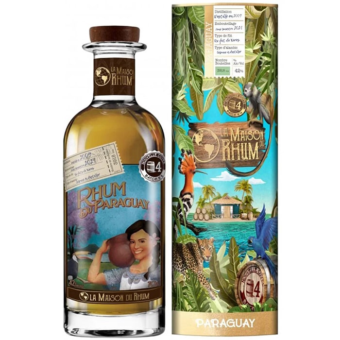 La Maison du Rhum Batch No.4 Paraguay 2009 0,7l 42% + dárková tuba