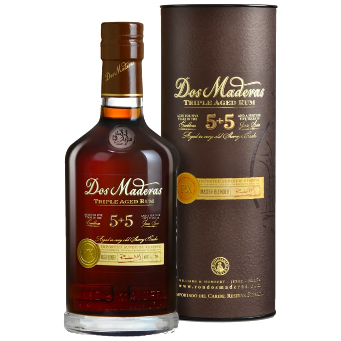 Dos Maderas PX 5+5 0,7l 40% + dárková tuba