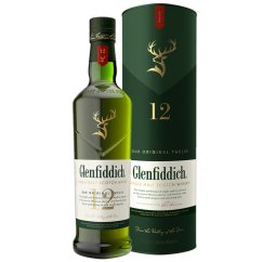Glenfiddich 12yo Single Malt Whisky 0,7l 40% + dárková tuba