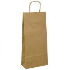 Dárková taška hnědá 18x8x39 cm