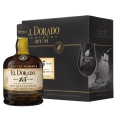 El Dorado  Special Reserve 15yo 0,7l 43% + dárková kazeta 2xsklo